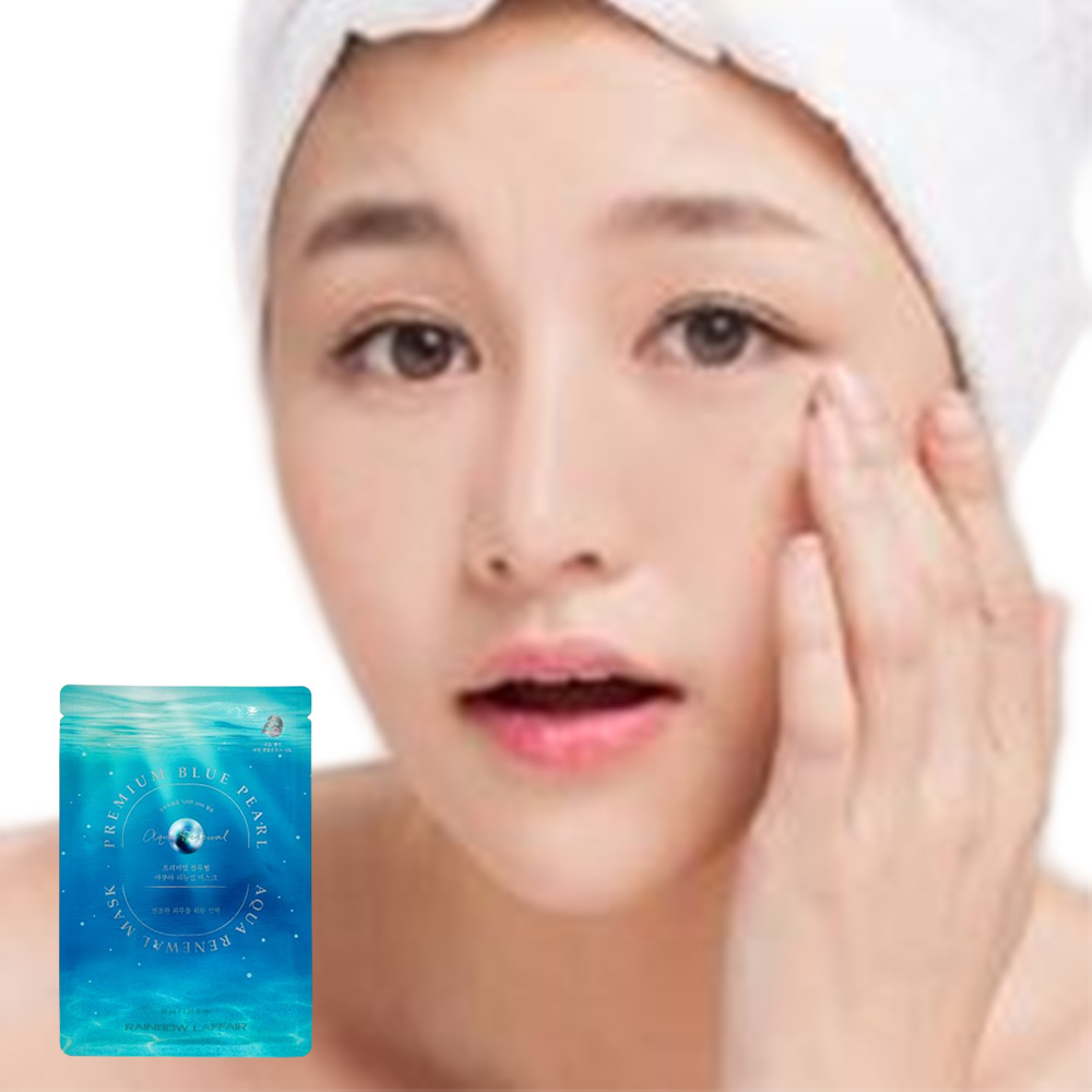 블루펄 아쿠아 마스크팩 10매 촉촉 생기 피부 진정 - 상품 이미지