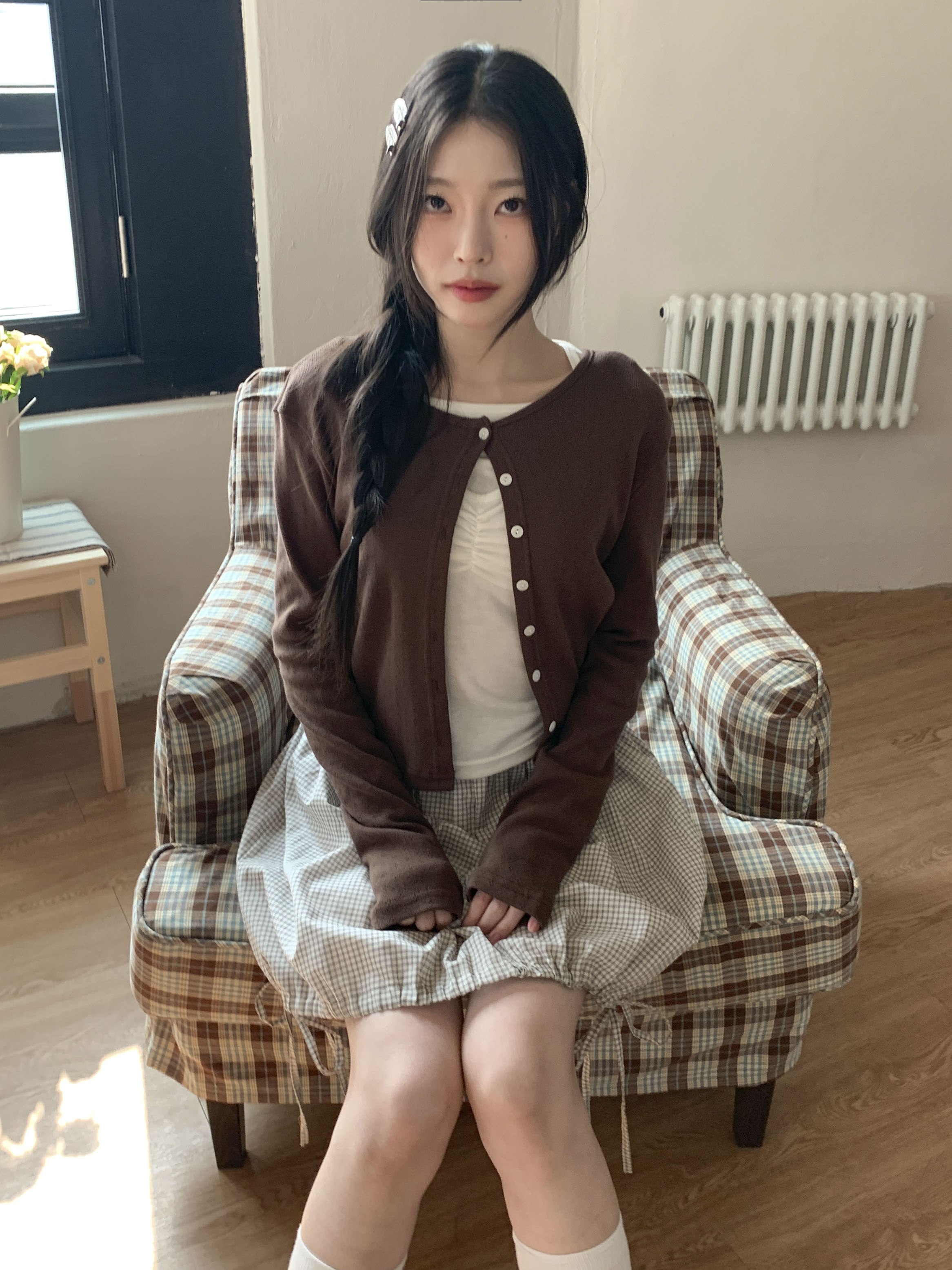 [20%할인/여리핏♡/봄신상] 레인 컬러 펀칭 가디건 8color 상세 이미지 25