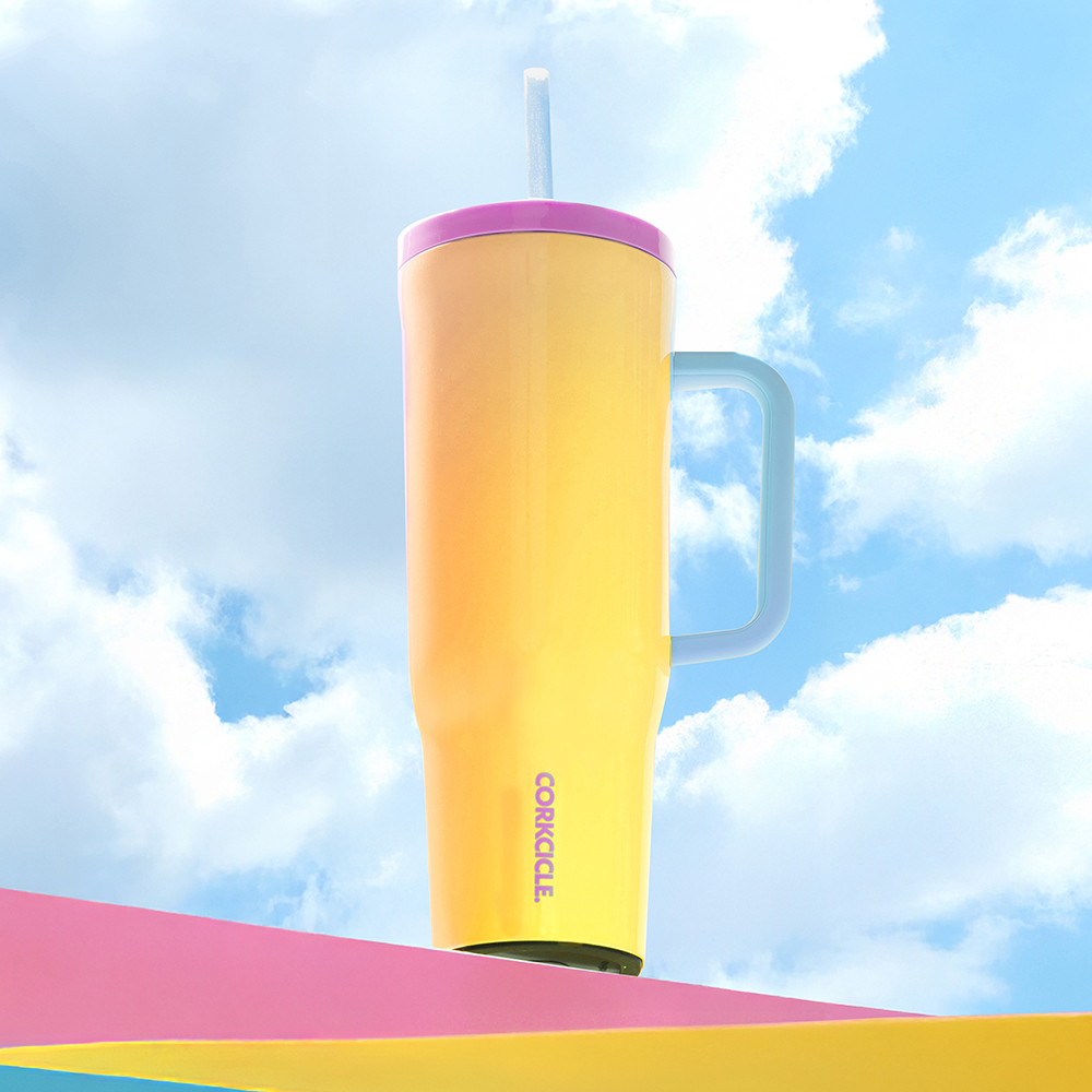 콕시클 크루저 40oz 스텐 보냉 텀블러 대용량 손잡이 빨대 1180ml, 페리윙클 - 상세 이미지 2
