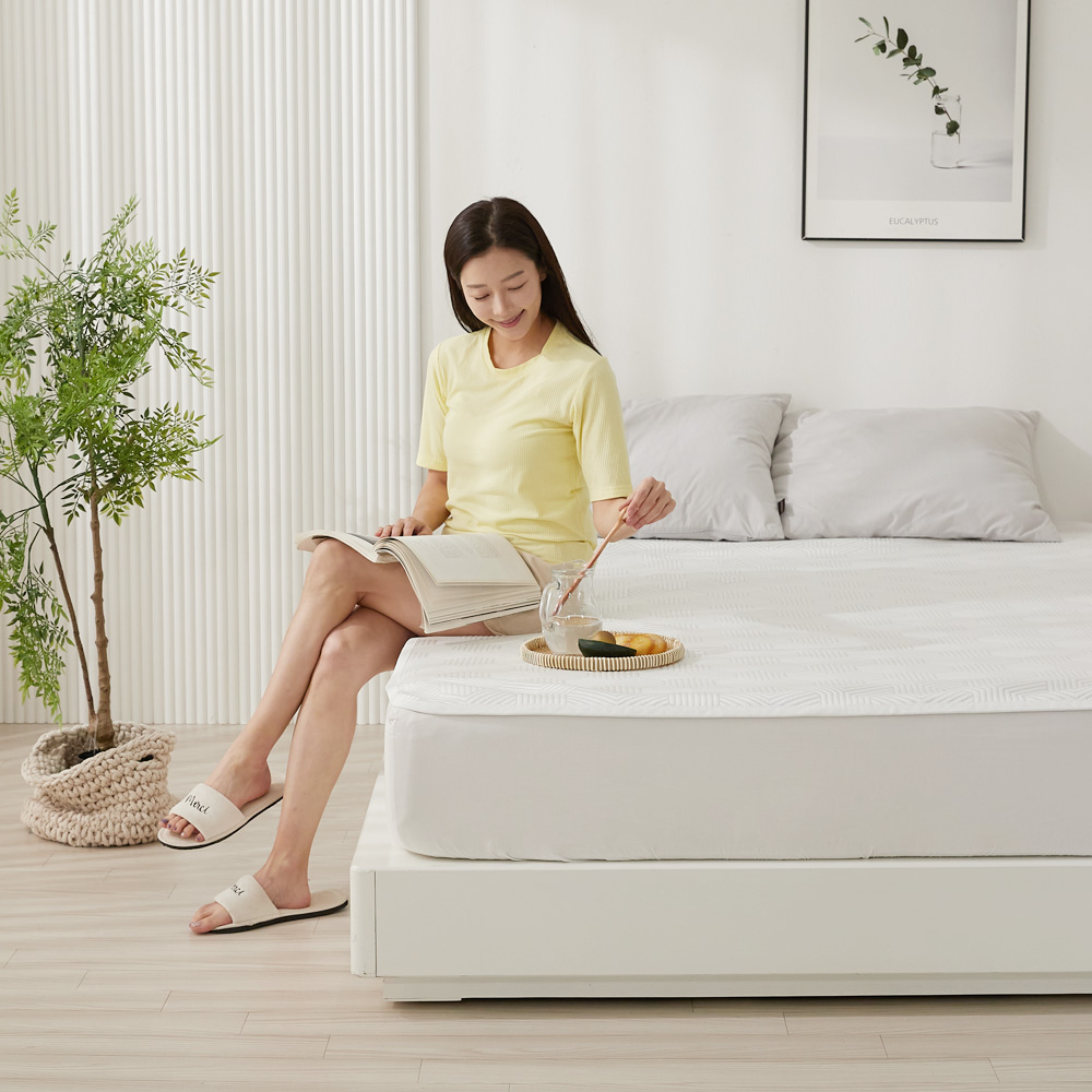 쿨매트 듀라론 여름 냉감 아이스 냉매트 쿨링 침대 쿨패드 화이트, K(킹)