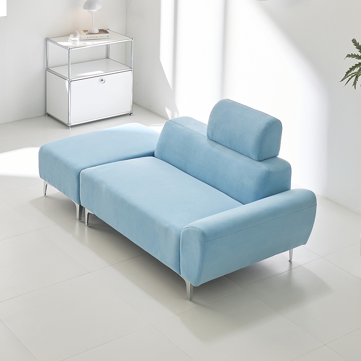 해피아이 캄피나 미니 원룸 소파 아쿠아텍스 2인