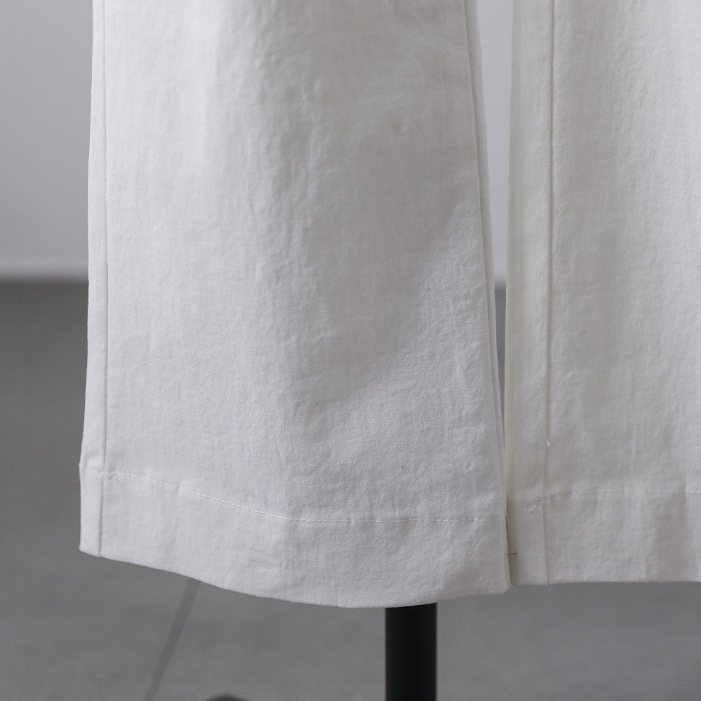 무빈 코튼 쫀쫀 스판 히든밴딩 스트레이트 일자핏 팬츠 - 상세 이미지 5