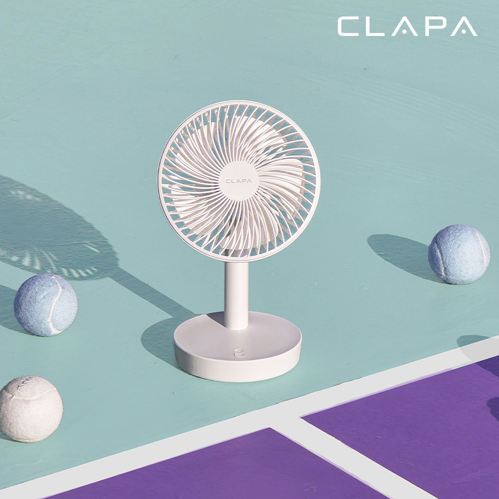 클래파 자동회전 탁상용 선풍기 C타입 무선 캠핑 사무실 미니 소형선풍기 - 상세 이미지 4