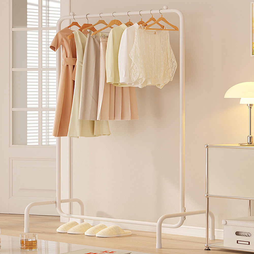 스탠딩행거 시스템 스틸 철제 수납 드레스룸 선반 인테리어 옷걸이 간이옷장 - 상품 이미지