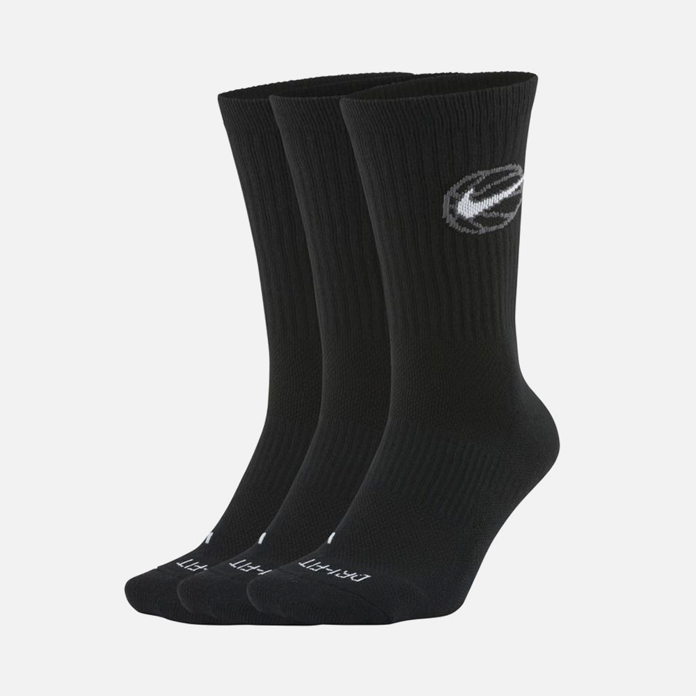 나이키 스우시 베스킷 볼 장목 양말 3팩 DA2123-010