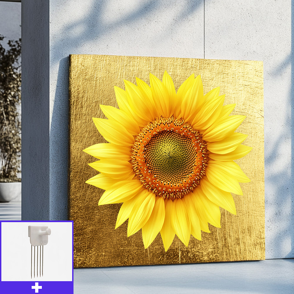 황금빛 해바라기 45x45cm 캔버스 액자