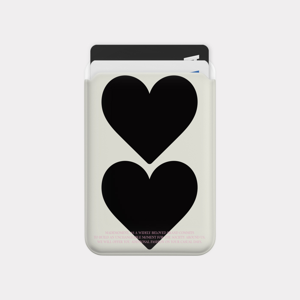 twin hearts 맥세이프 카드 슬롯 지갑 포켓 케이스 - 상세 이미지 2