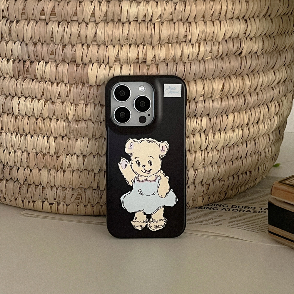 adorable bear 아이폰 16pro 케이스 하드 - 상세 이미지 2