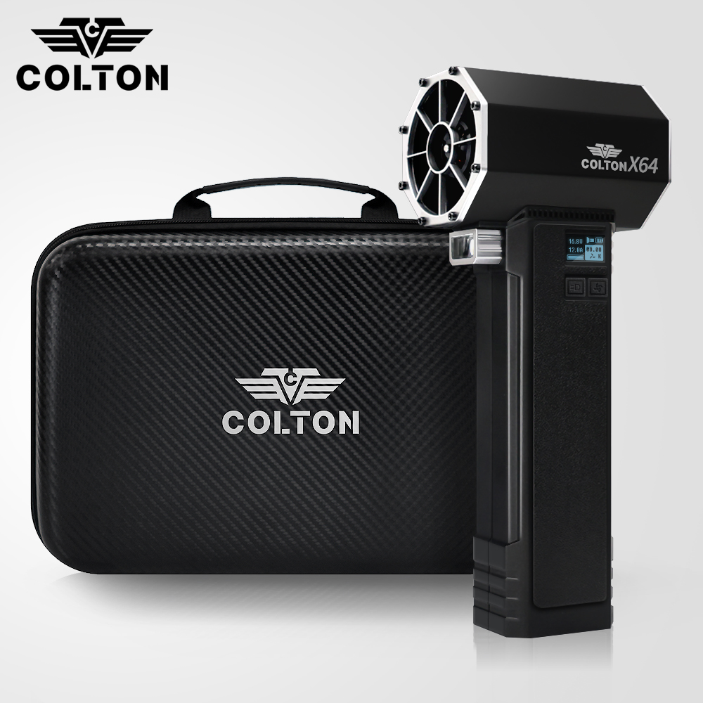 콜튼 에어건 무선 초강력 미니 세차 터보 64mm
