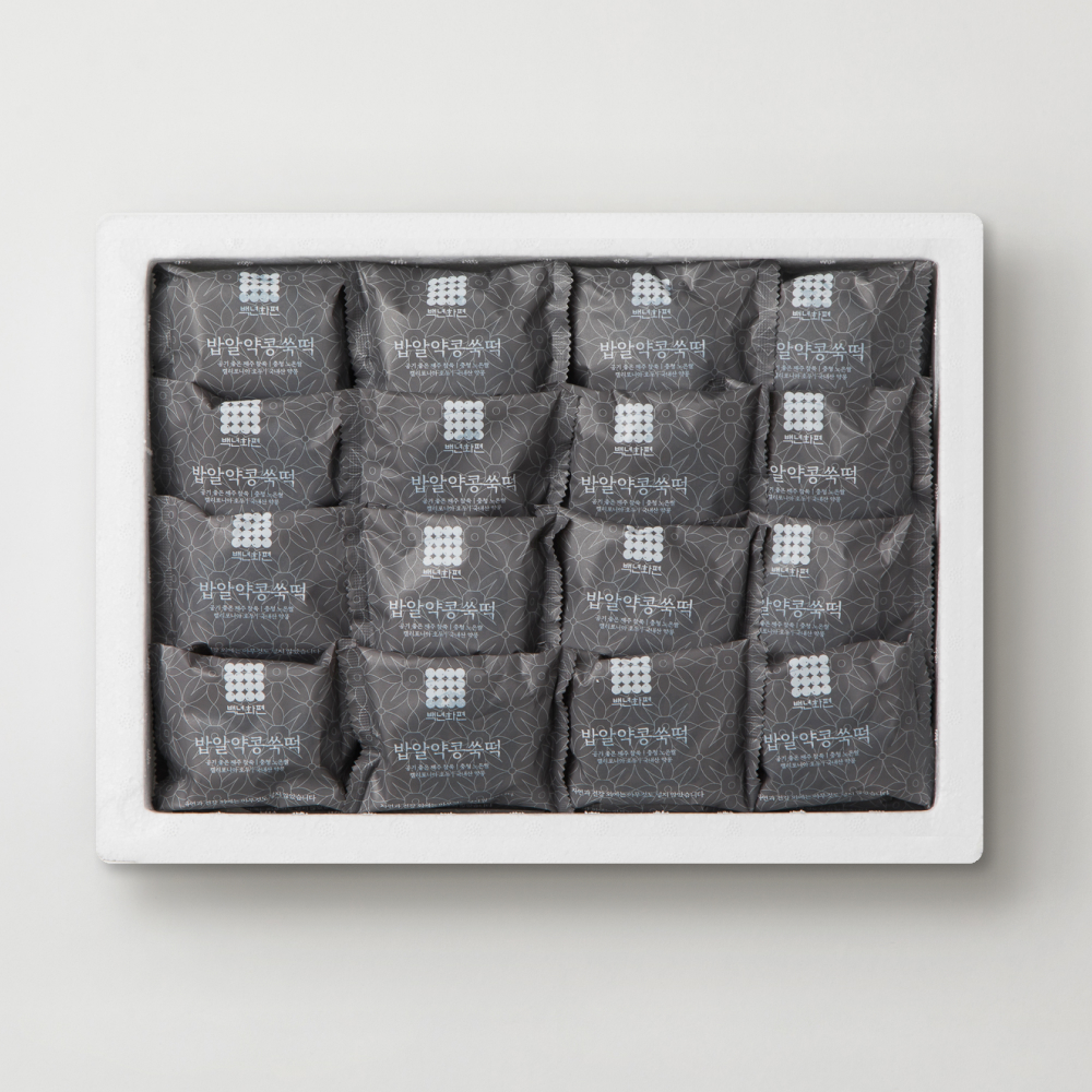 백년화편 밥알약콩쑥떡 32개 건강에 좋은 콩떡 해풍쑥 아침식사대용 개별포장 떡주문