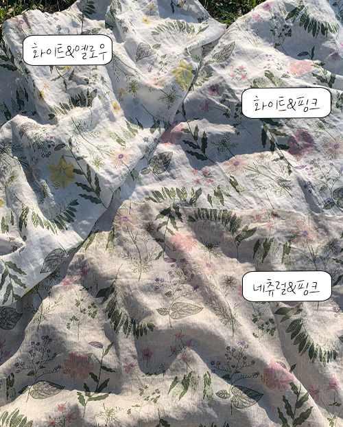 더블유패브릭 올리비에 워싱처리 퓨어 21수 대폭 린넨천 원단  앞치마 커튼 소품 천가게 - 상세 이미지 2