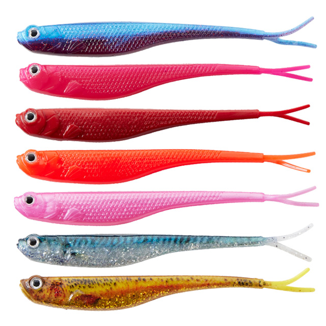 버클리 파워베이트 파워 저크쉐드 5인치 UV 광어웜 다운샷웜 SRD 솔리드레드, 12.7cm(5인치) - 상세 이미지 2