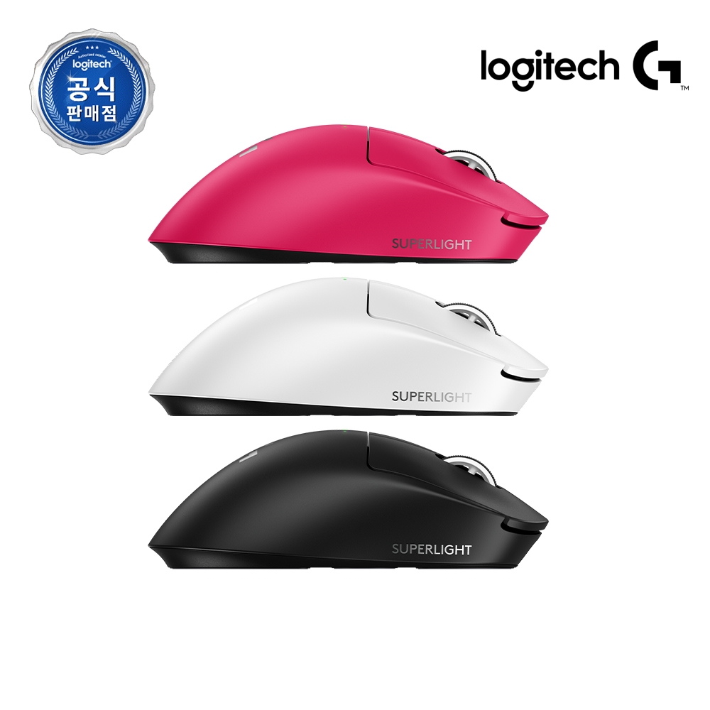 로지텍코리아 공식 G PRO X SUPERLIGHT 2 DEX 게이밍 마우스 블랙 상품 이미지