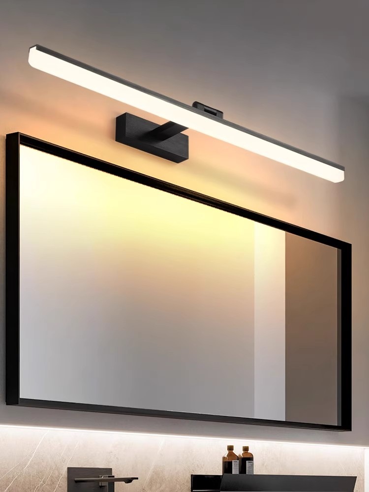 화장실등 벽부등 메이크업 그림 램프 LED 파우더룸 블랙 40cm -9W 화이트 - 상품 이미지