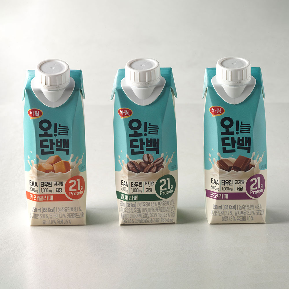 [임박] 하림 오늘단백 라떼 15개 세트(카라멜, 돌체, 초코) 단백질음료 프로틴음료 - 상세 이미지 2