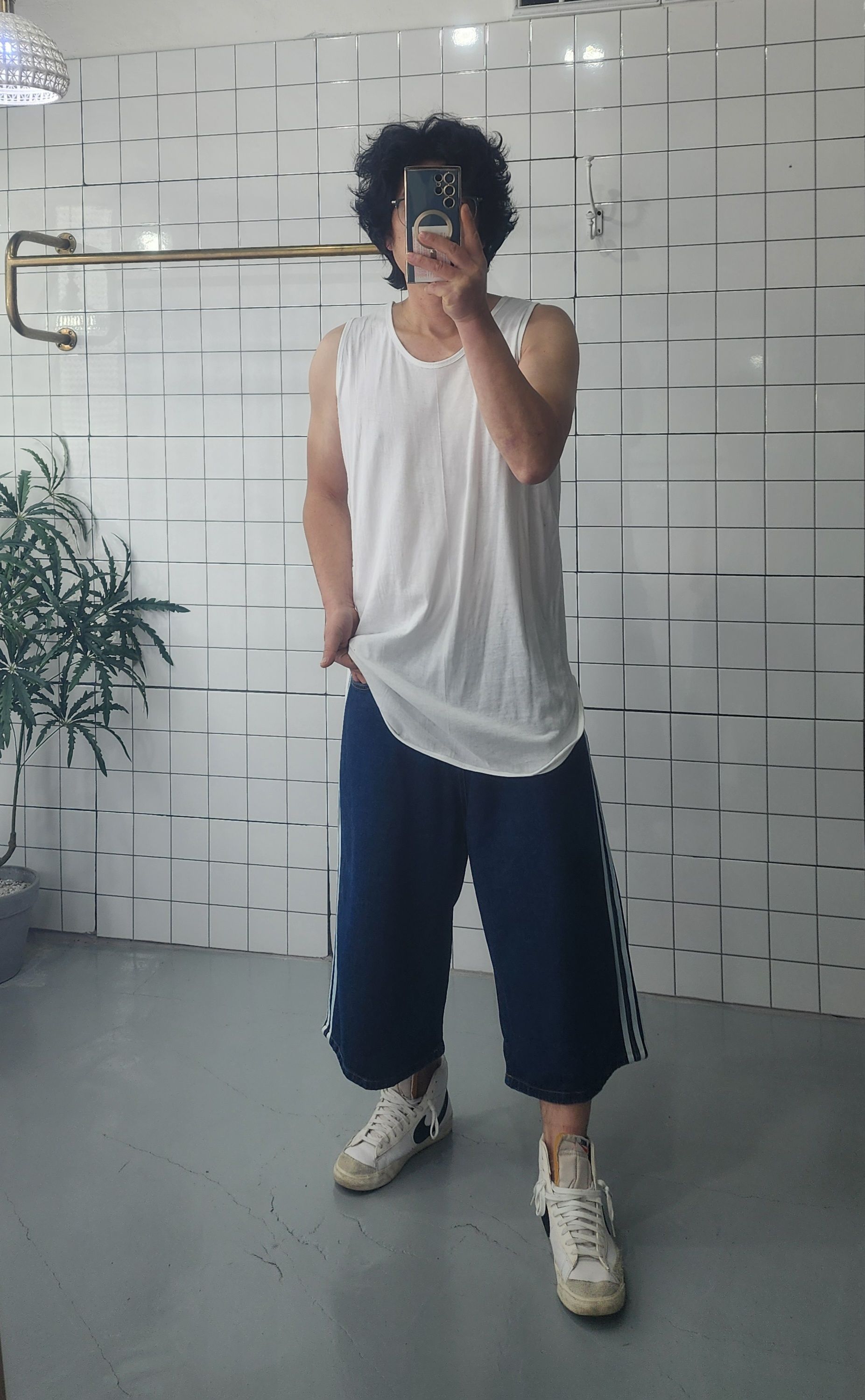 민소매 라운딩 롱 남자 여자 이너 티셔츠 이미지 8