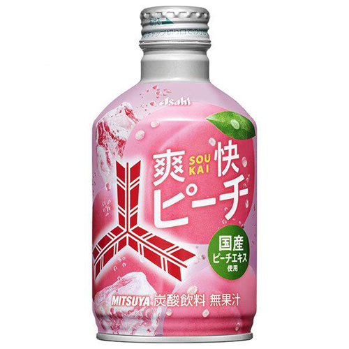 아사히 미츠야 사이다 소카이 상쾌 피치 보틀캔 300ml