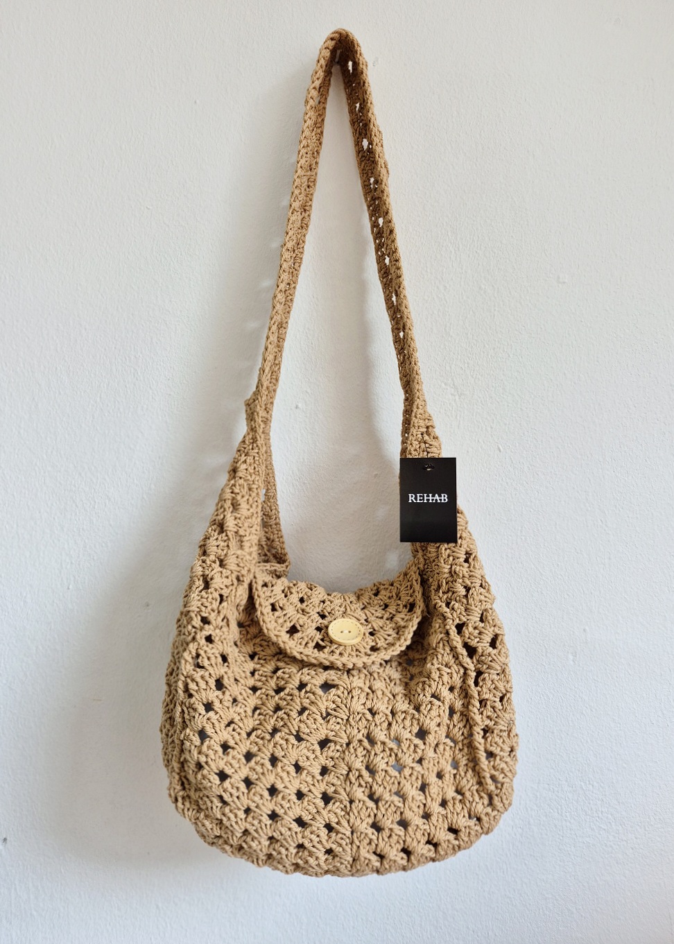 리햅 모린느 숄더백 감성 뜨개 니트백 여름 휴양지룩 미니 크로셰백