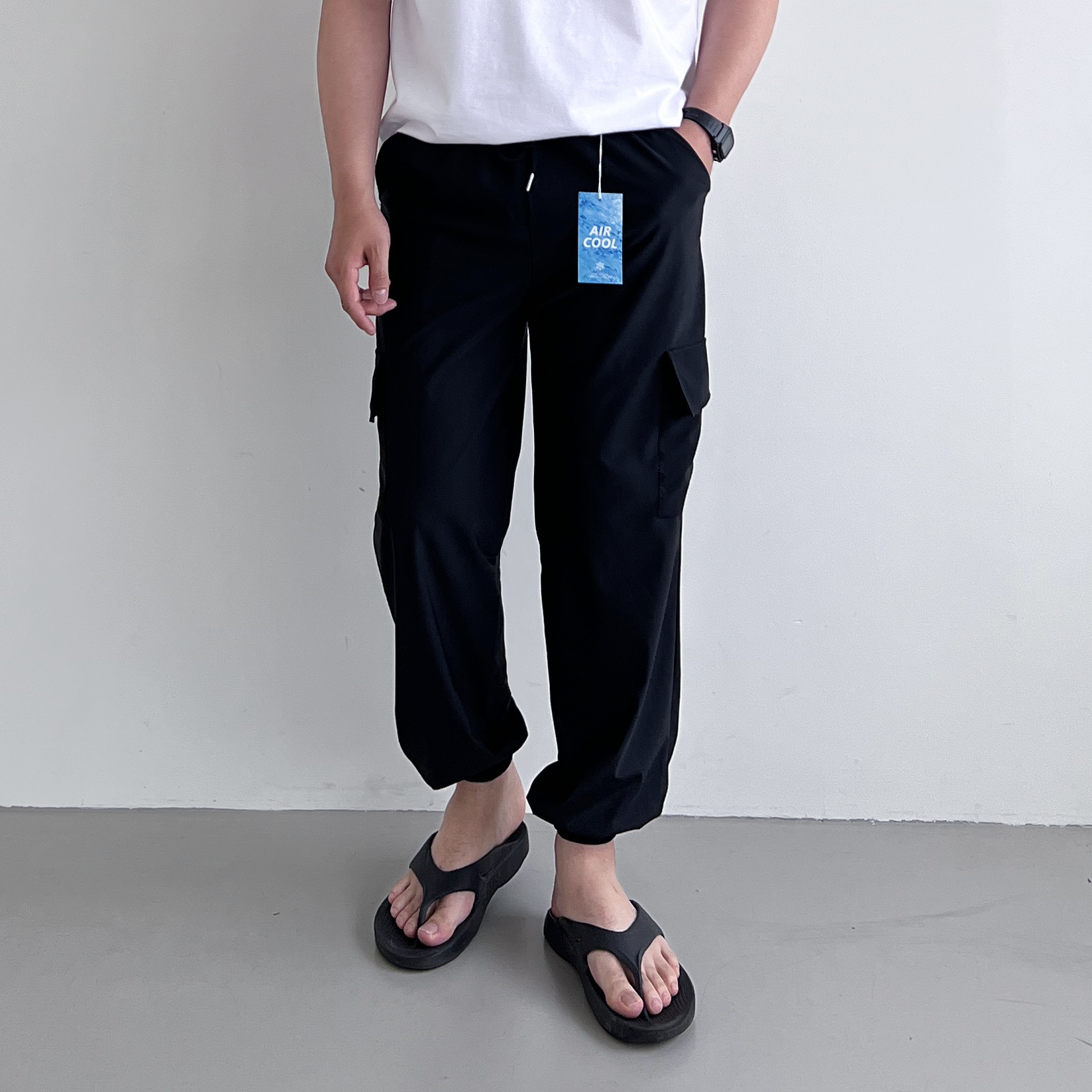 아이스조거팬츠 봄 여름용 조거팬츠 냉장고 카고 건빵바지 빅사이즈 - 상세 이미지 5