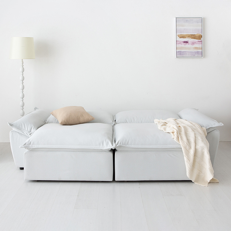 니스코 4인 전동 슬라이딩 패브릭 소파 B020