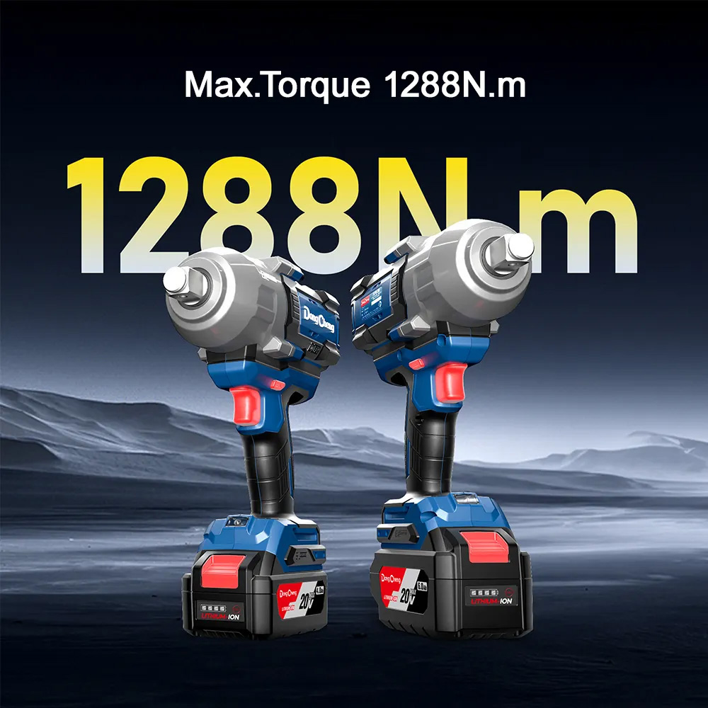 20V 충전 임팩 렌치 하이토크 1288Nm 19mm 배터리 2개 세트 - 상세 이미지 3