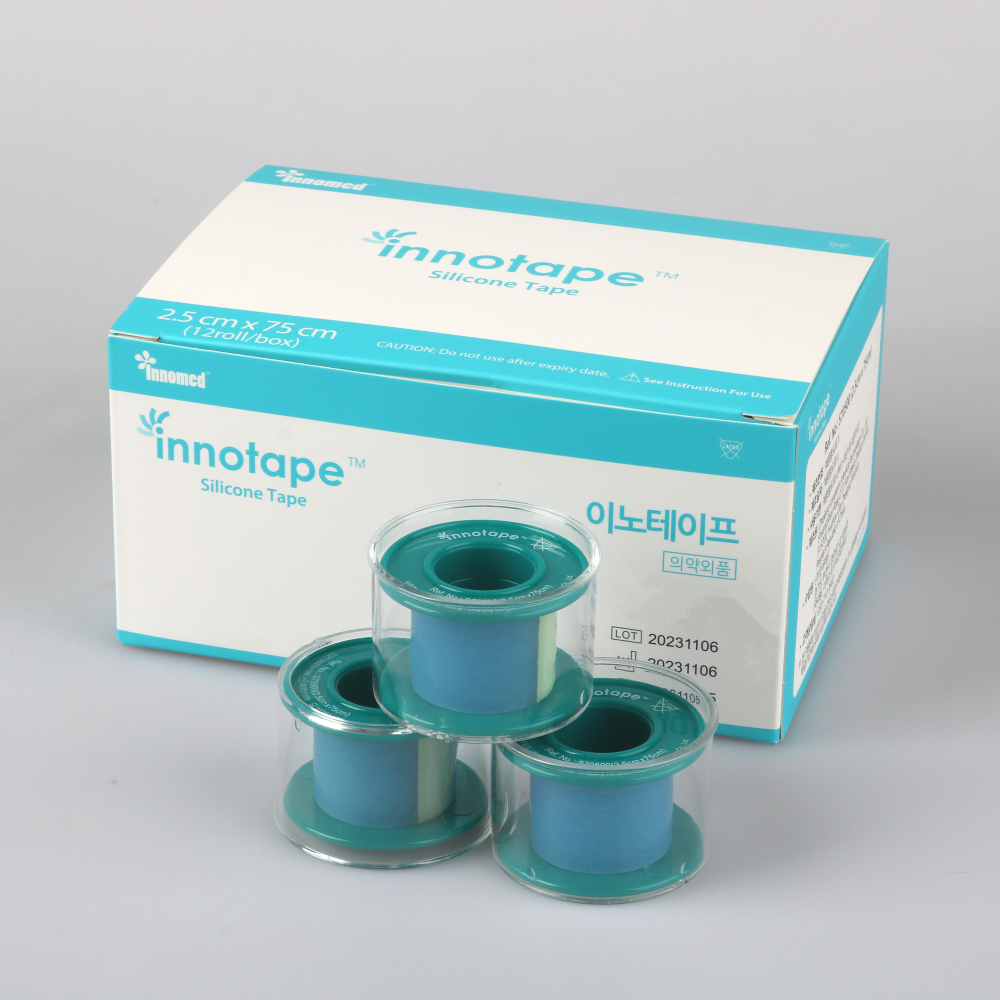 이노테이프 (INNOTAPE) 2.5cmx150cm 저자극 의료용 실리콘 테이프 반창고 - 메인 이미지