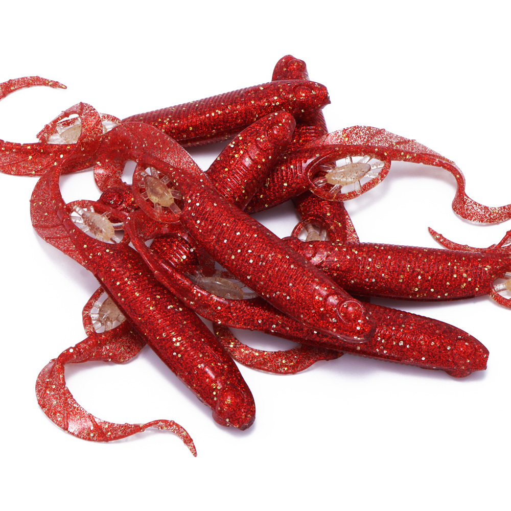 캣츠크로우 모비딕테일 광어다운샷웜 광어웜 광따 050 다크 레드, 12.7cm(5인치) - 상세 이미지 2