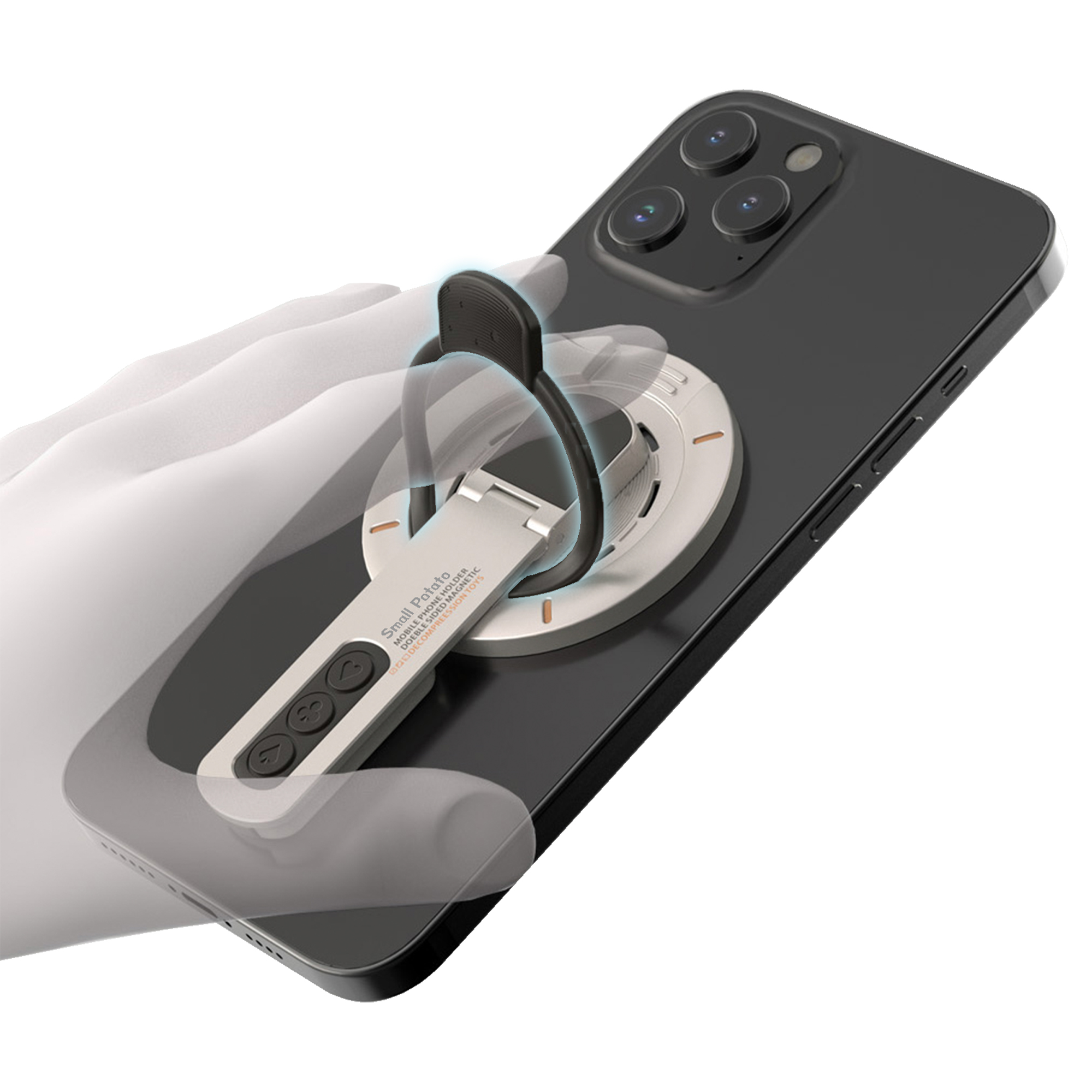 스몰포테이토 팝스탠드 초강력 맥세이프 양면자석 스트레스 해소 아이폰 거치대