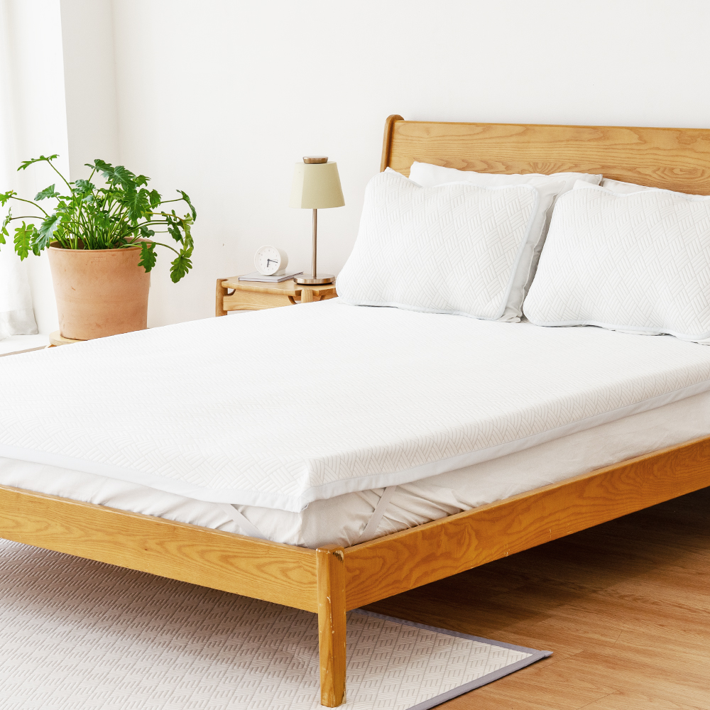 아이스론 쿨 냉감 밴드형 여름 침대 냉감패드+베게커버 세트 타입B_(아이스론B), K x 침대패드+베개커버 2EA