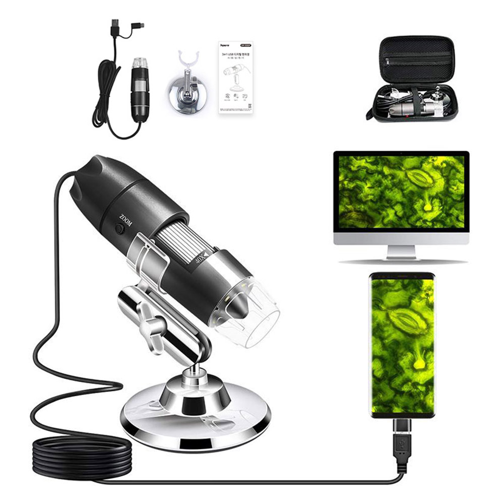 디지털 usb 현미경 전자 100배 방습 방진 led 회전식