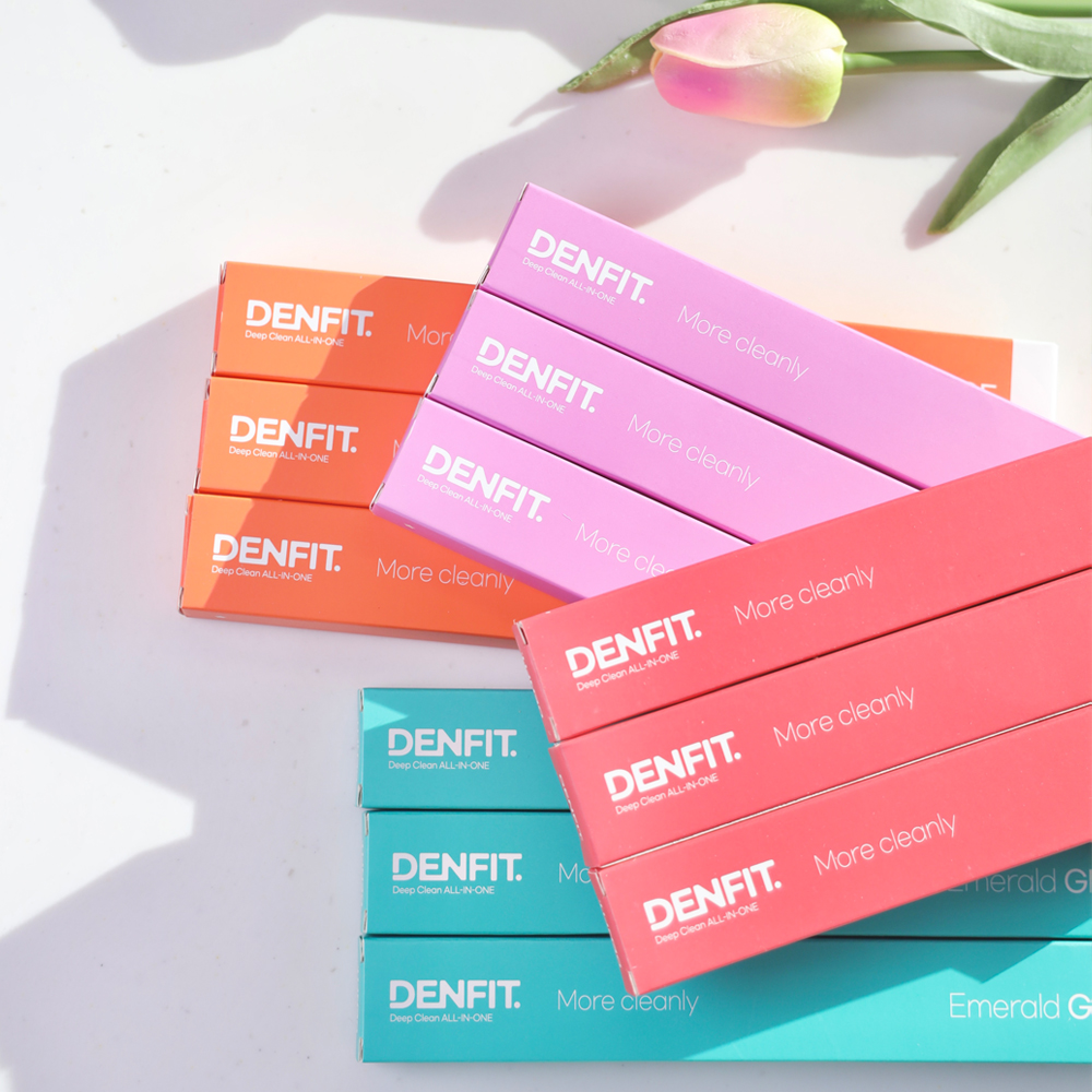 (오리지널) DENFIT 덴핏 딥클린 올인원 엣지 피라미드형 칫솔 비비드 색상 4칼라/12개입 - 상세 이미지 4