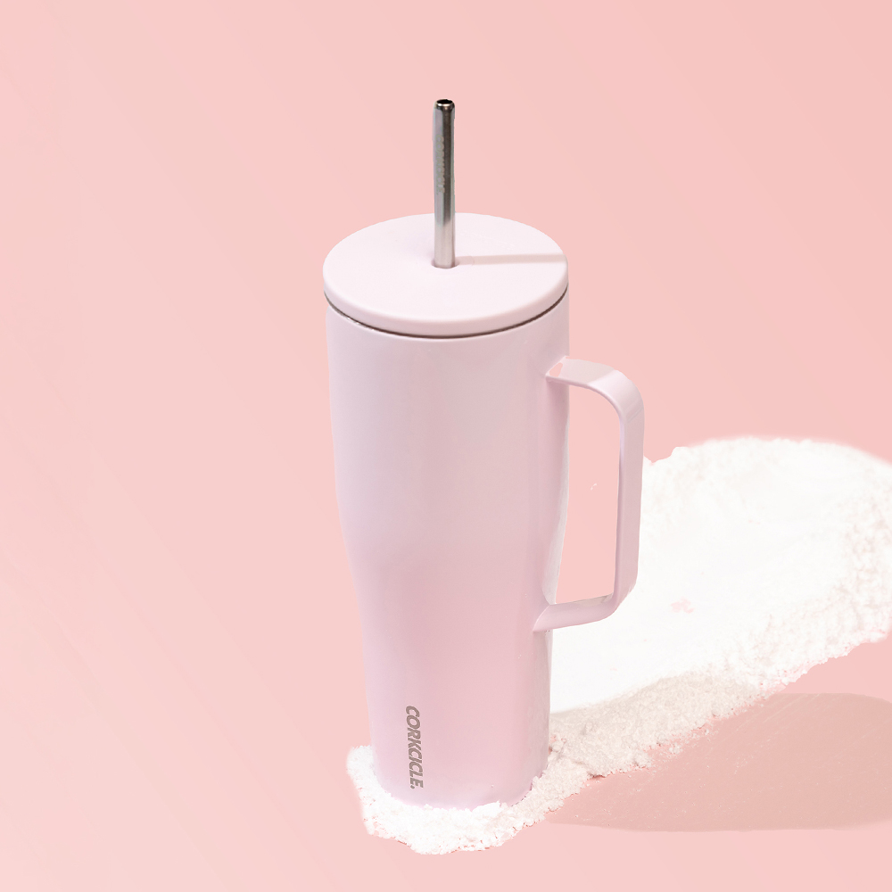 콕시클 콜드컵 XL 텀블러 대용량 손잡이 빨대 스텐 진공 보온 보냉 890ml, 화이트 이미지 7