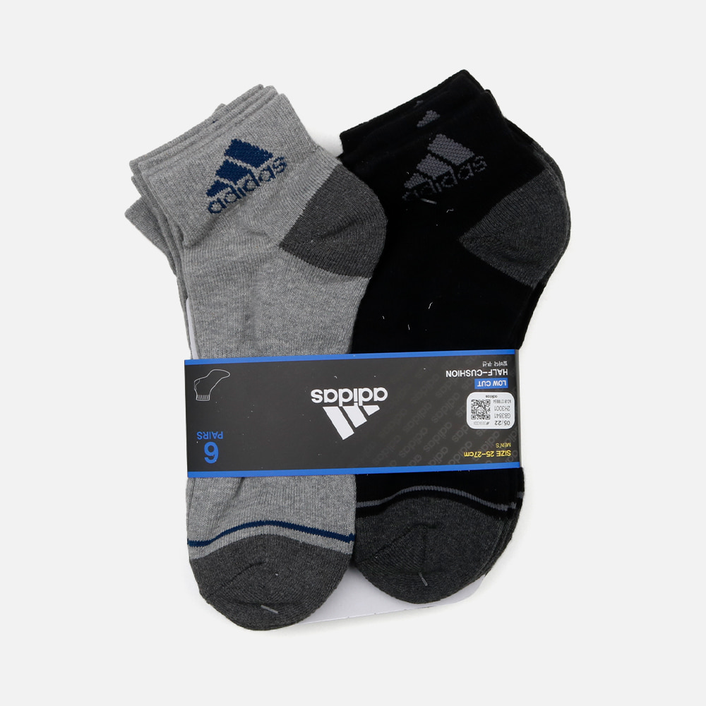 아디다스 스포츠 장목 양말 6팩 GB3921