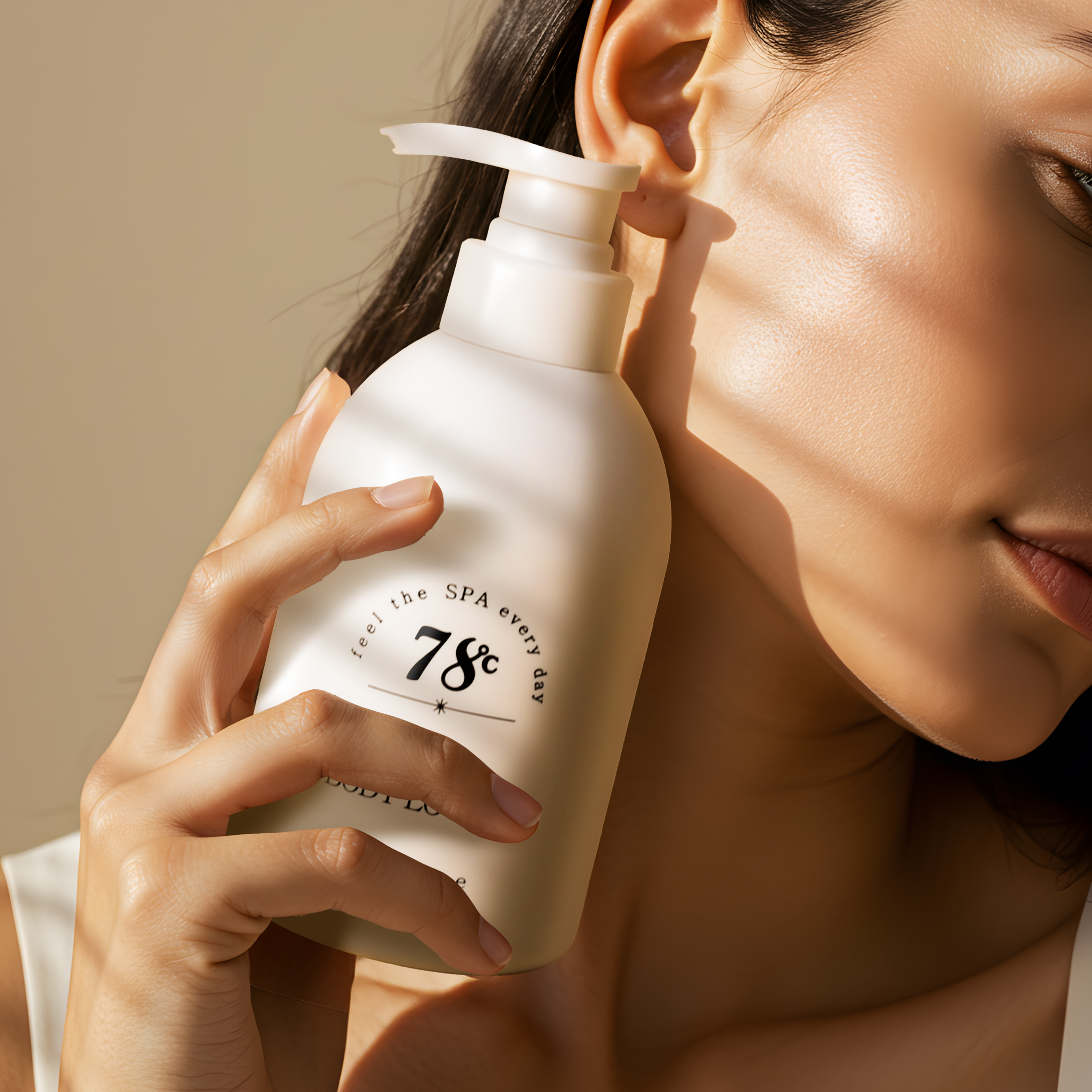 78도씨 온천수 화이트머스크 등드름 순한 고보습 향좋은 바디로션 450ml - 상세 이미지 2
