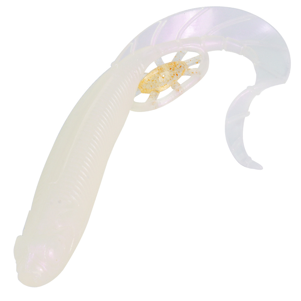 캣츠크로우 모비딕테일 광어다운샷웜 광어웜 광따 029 화이트 퍼플, 12.7cm(5인치) - 메인 이미지