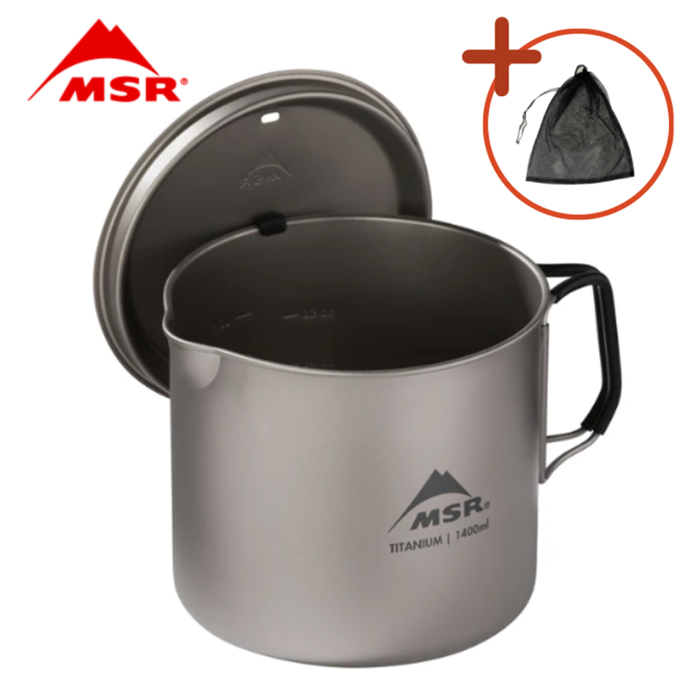 MSR 티타늄 캠핑 주전자 1.4L 백패킹 케틀