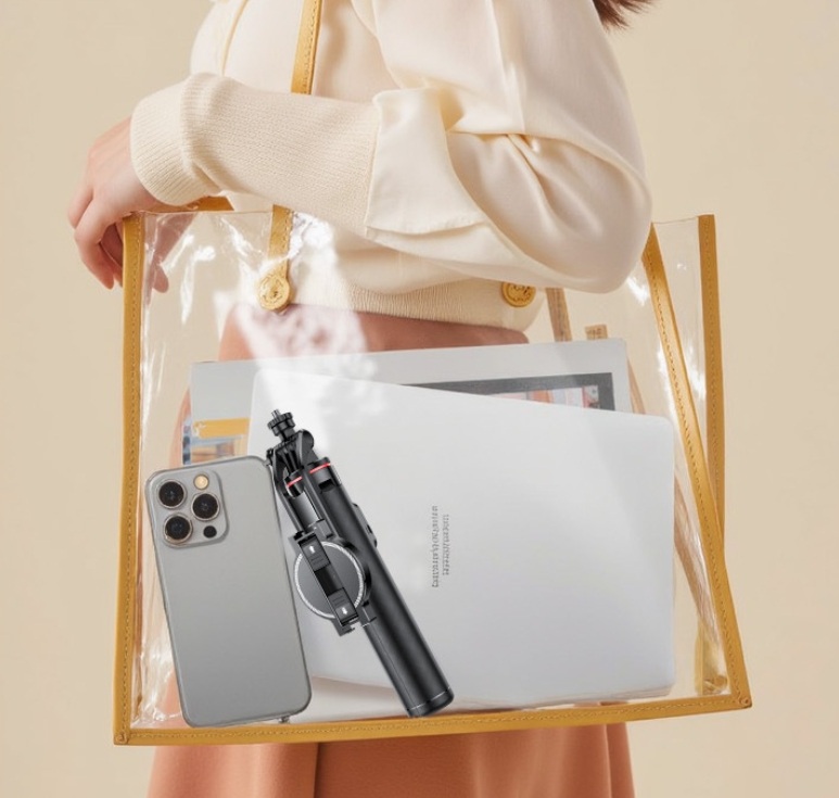 yesido 2-in-1 셀카봉 삼각대 핸드헬드 셀카 라이브 방송 브라켓 더블 클립 - 상세 이미지 2