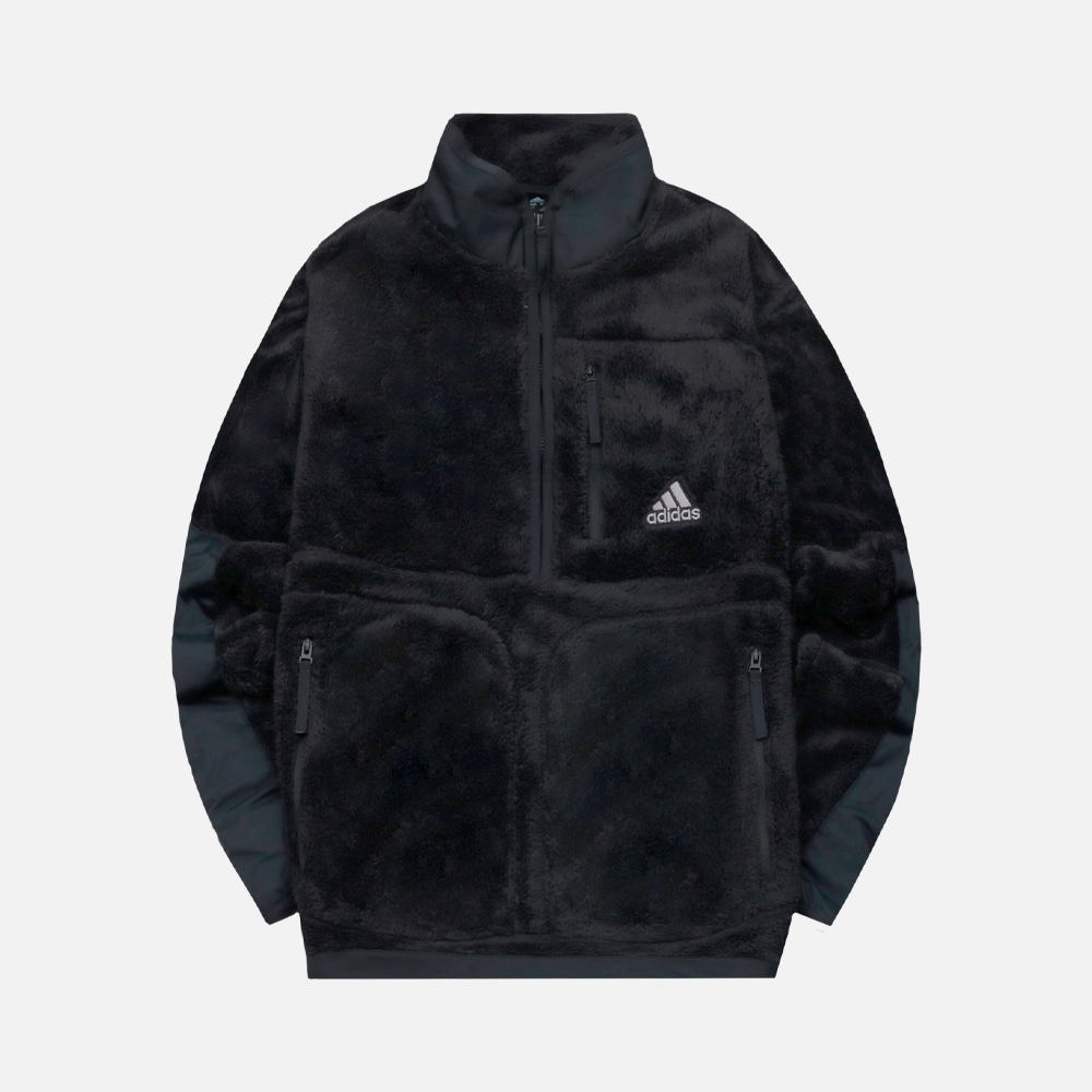아디다스 리버시블 쉐르파 하프집업 HR8424