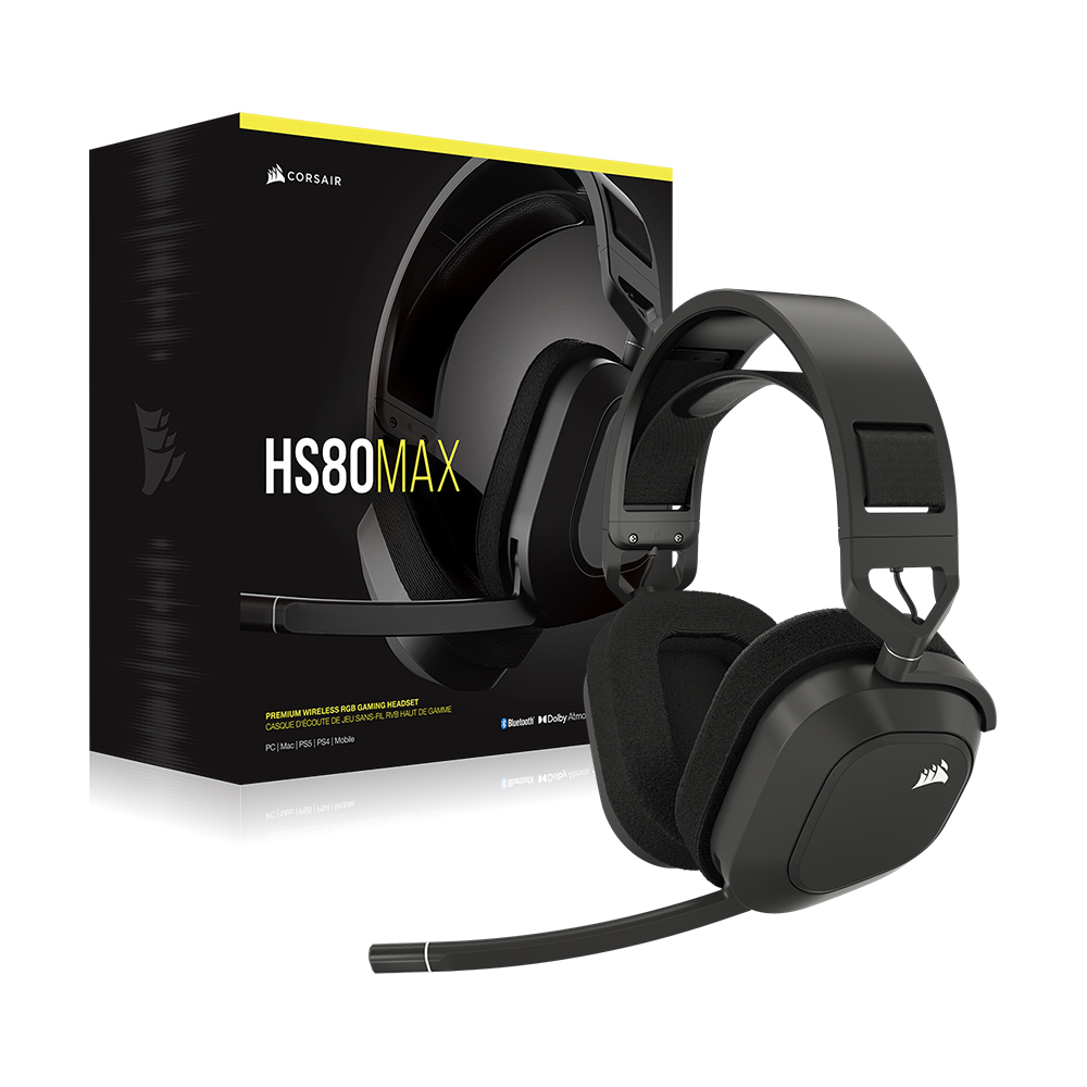 커세어 HS80 MAX 무선 게이밍 헤드셋 RGB 플스 게임용 노트북 - 상세 이미지 3