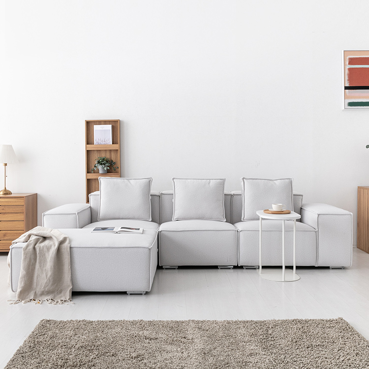 니스코 4인 패브릭 소파 B304 코모도 아이보리 5152.3197, 4인용