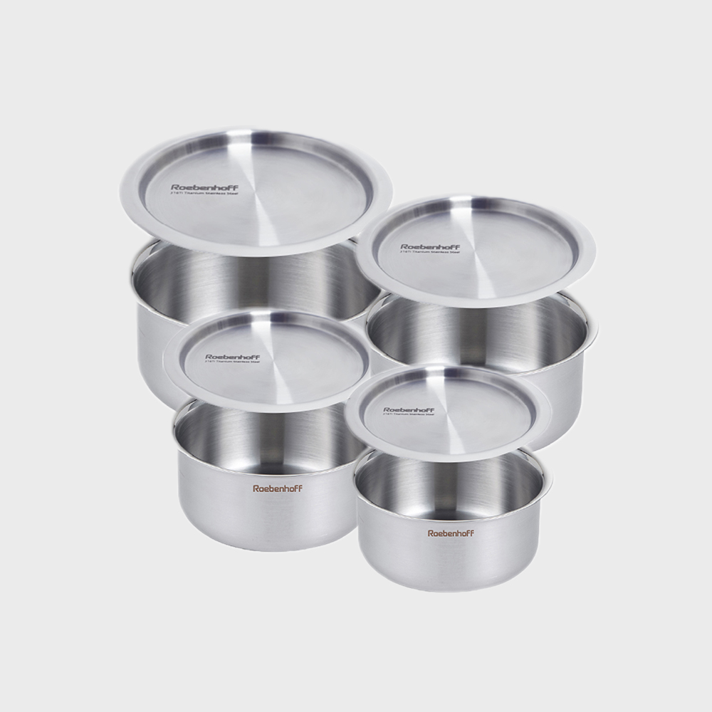 레벤호프 316Ti 스텐 캐니스터 LOW 4종세트(10cm,12cm,14cm,16cm) - 메인 이미지