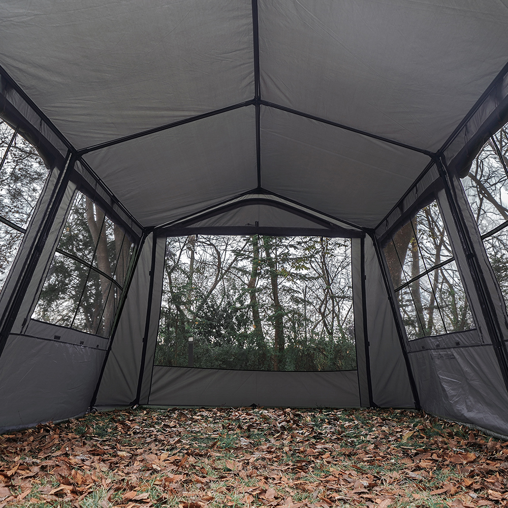와일드필드 오스카 하우스 텐트 4인용 차콜 캐빈형 리빙쉘 거실형 캠핑텐트