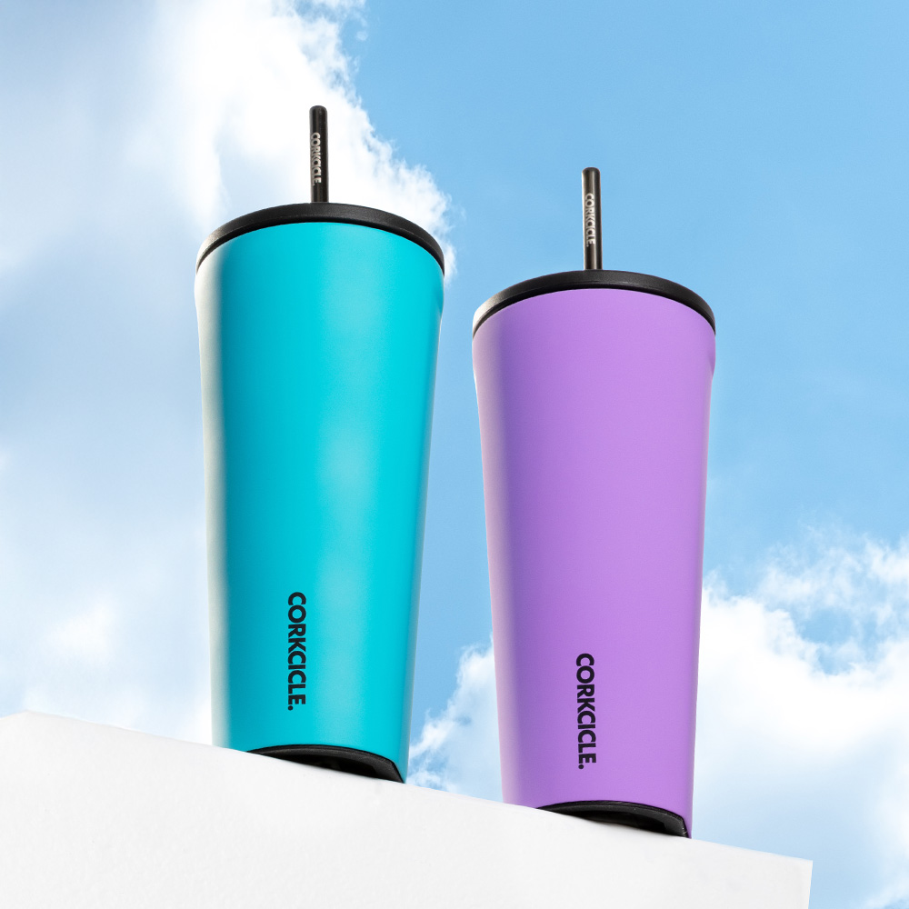콕시클 콜드컵 텀블러 대용량 빨대 스텐 진공 보온 보냉 벤티 710ml, 카프리 블루 - 상세 이미지 2