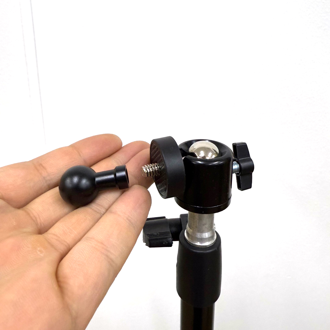 1/4인치나사 to 17mm 볼헤드 변환 브라켓 마운트 어댑터 삼각대 카메라브라켓 - 상세 이미지 3