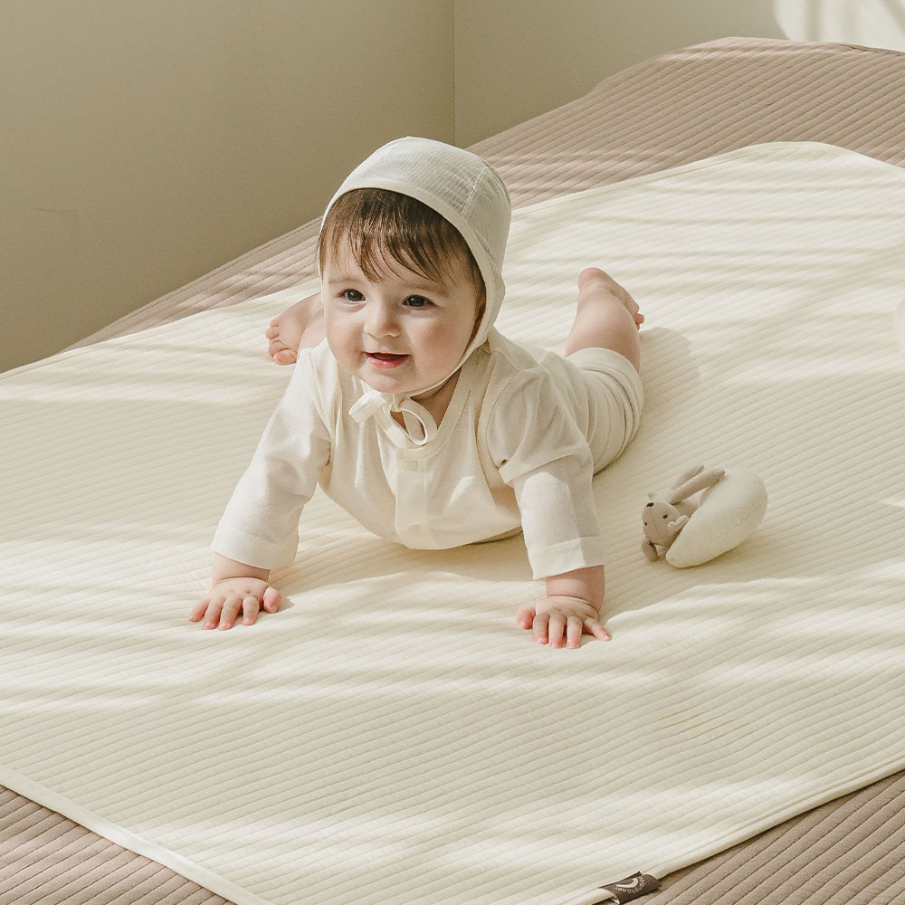 말랑하니 아기 방수패드 슈퍼싱글 신생아 방수요 코코아밀크