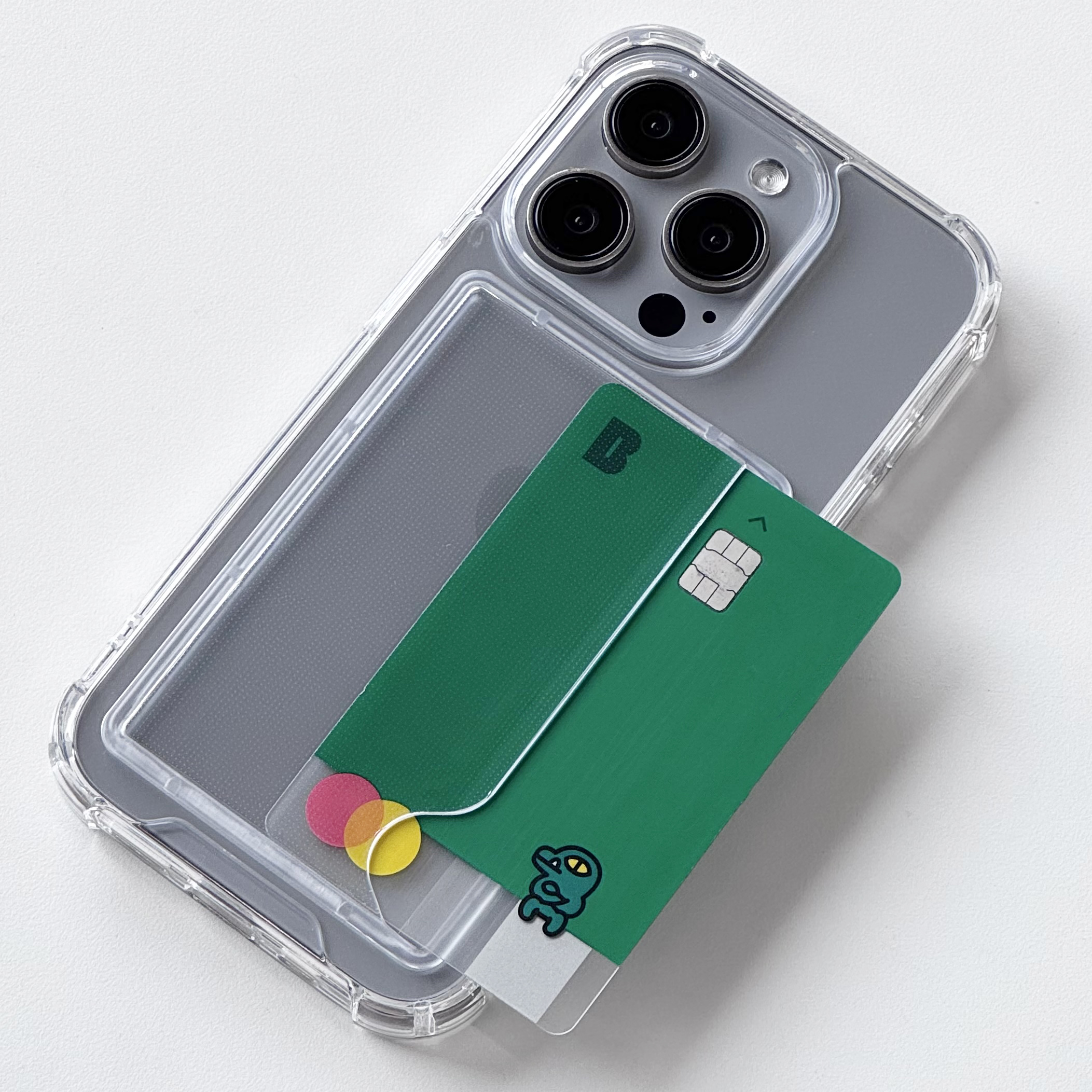 아이폰 카드 케이스 범퍼 투명, 아이폰15 프로 맥스