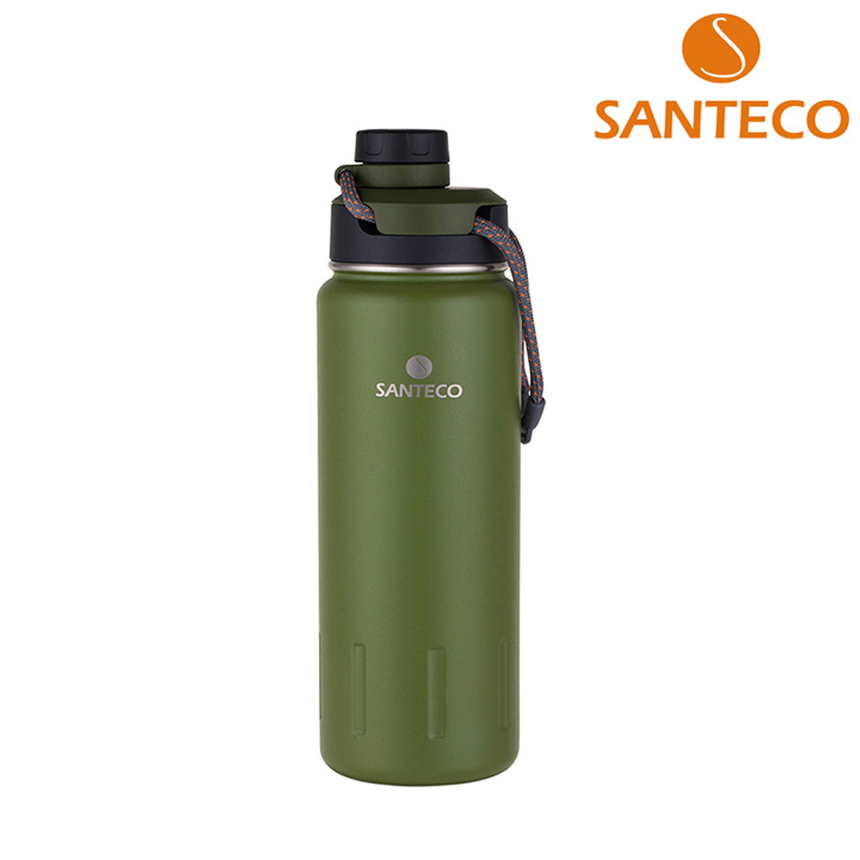 산테코 케이투 이중진공 텀블러 아웃도어 보온보냉병 710ml, 모스그린 - 상품 이미지