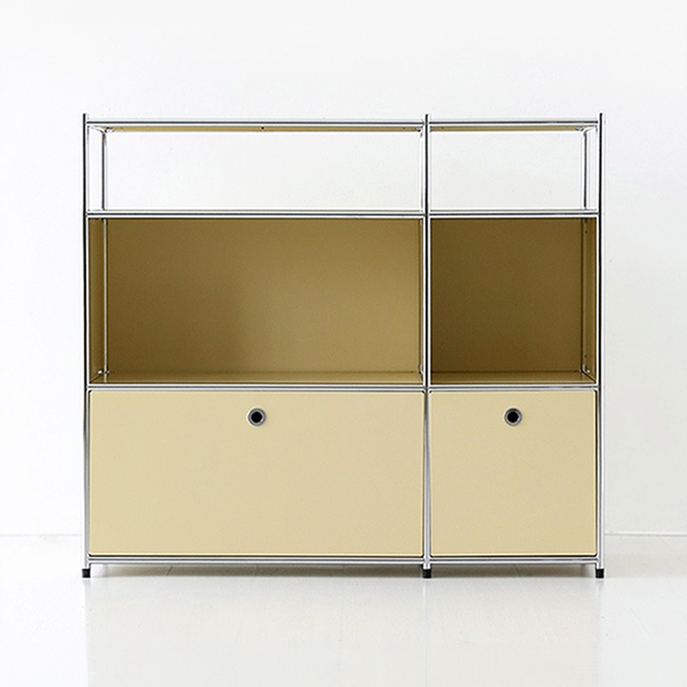 심플리 2x3 수납장 2문 BC617 1168mmx400mmx1020mm, 2단, 솔리드베이지 1337.2010 - 메인 이미지
