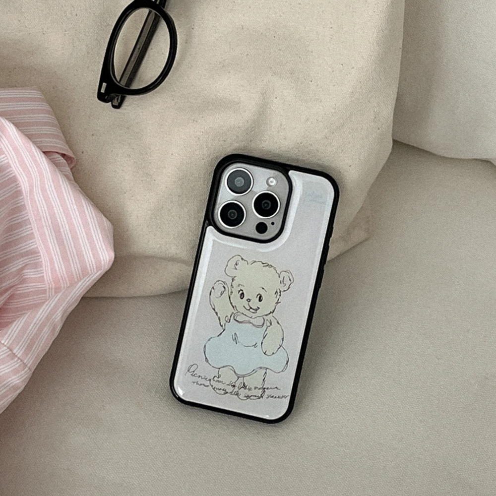 adorable bear 아이폰 갤럭시 에폭시 범퍼 케이스 - 상세 이미지 2