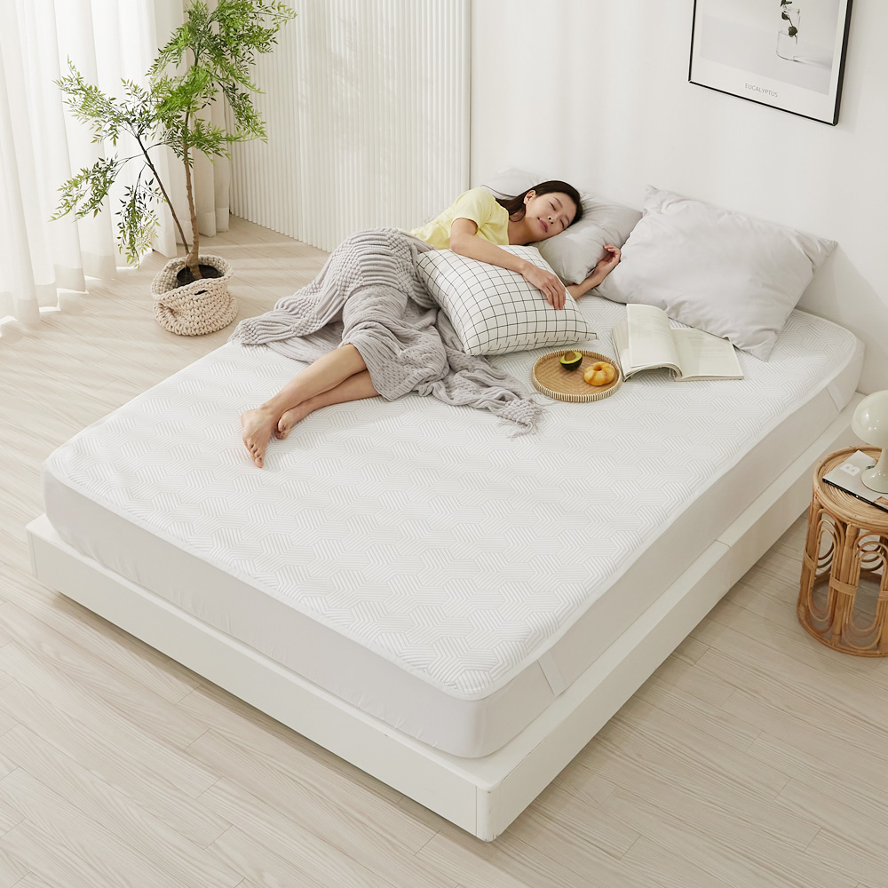 쿨매트 듀라론 여름 냉감 아이스 냉매트 쿨링 침대 쿨패드 화이트, Q(퀸)